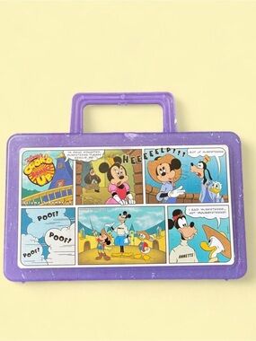 Disney Purple Mickey & Friends Comic Panel Carry Case